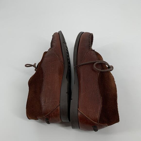 G.H. Bass Leather Shootie Ankle Boots Size 6.5 M Womens Brown Outdoor Oxford - Picture 4 of 9